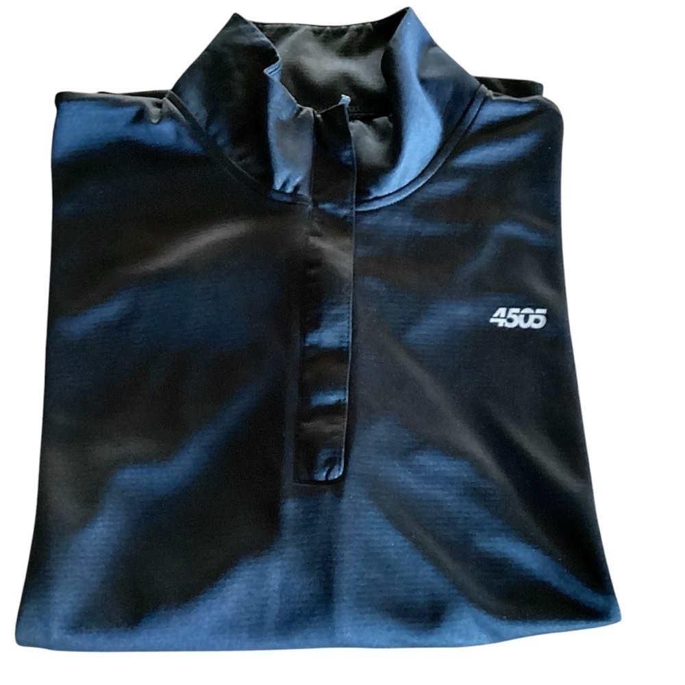 ASOS 4505 Sport Athletic Top Long Sleeve 1/4 Zip Pullover Black Women’s Size 16